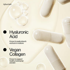 Colágeno vegano de Eva NYC para cabello saludable.
