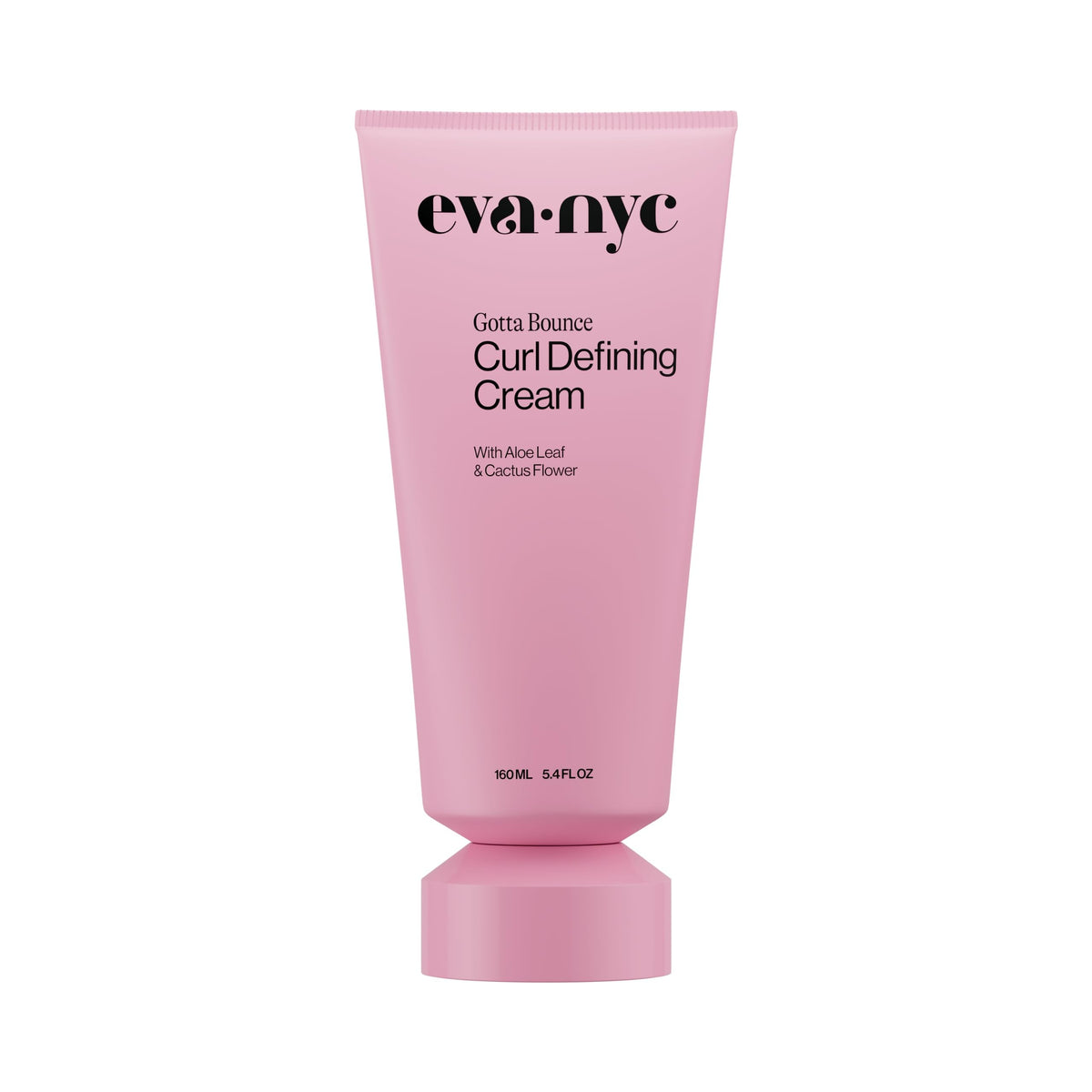 Eva NYC Curl Enhancing Cream bottle dispense showing easy application and frizz control.