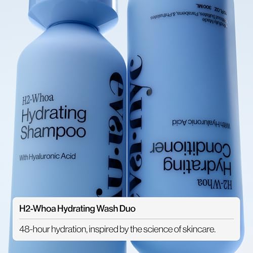 Eva NYC hydrating conditioner bottle highlighting silky, soft hair results
