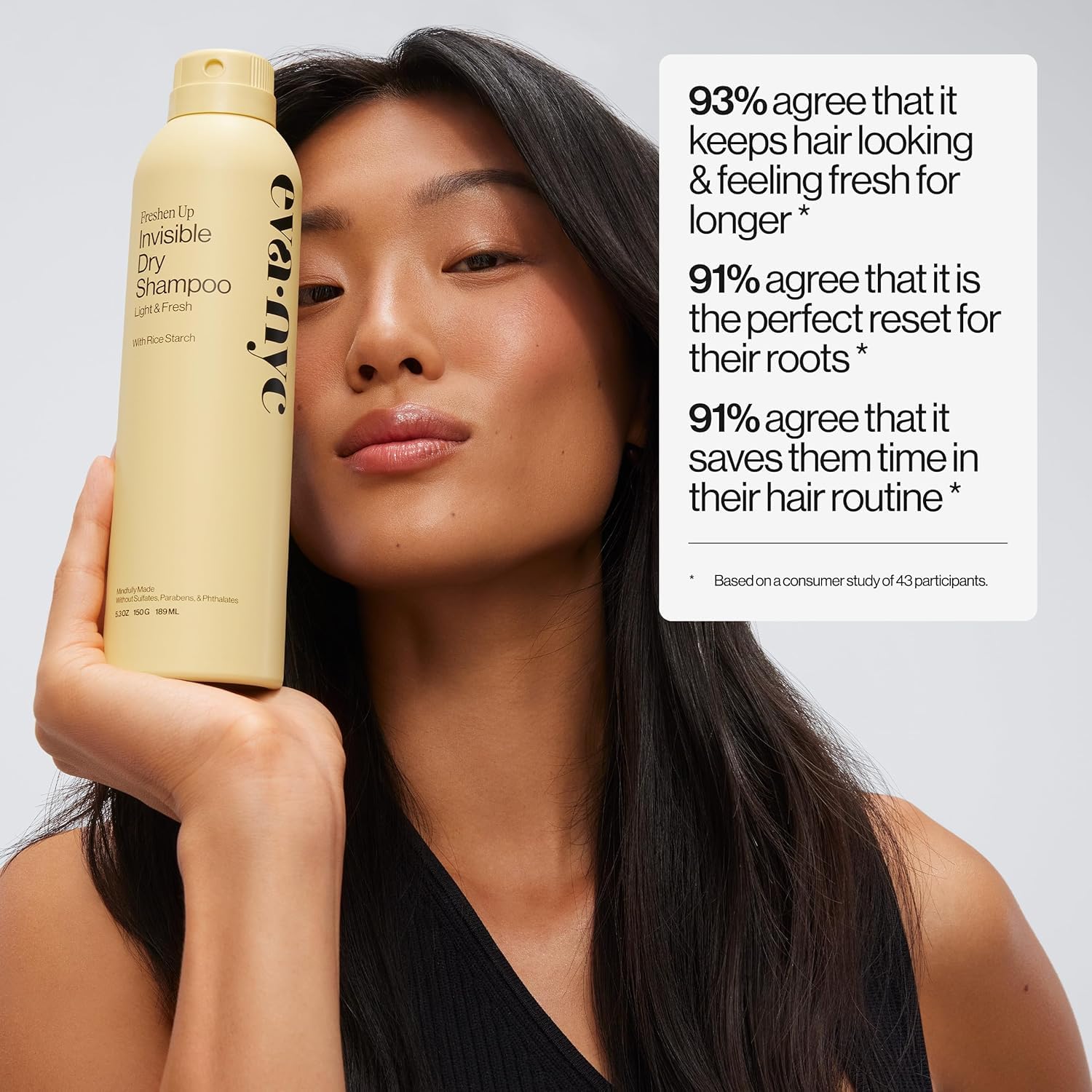 EVA·NYC Invisible Dry Shampoo: ingrediente de arroz que absorbe grasa y neutraliza olores.