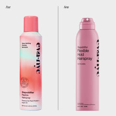 Eva NYC, escena de aplicación del spray para un brillo natural.