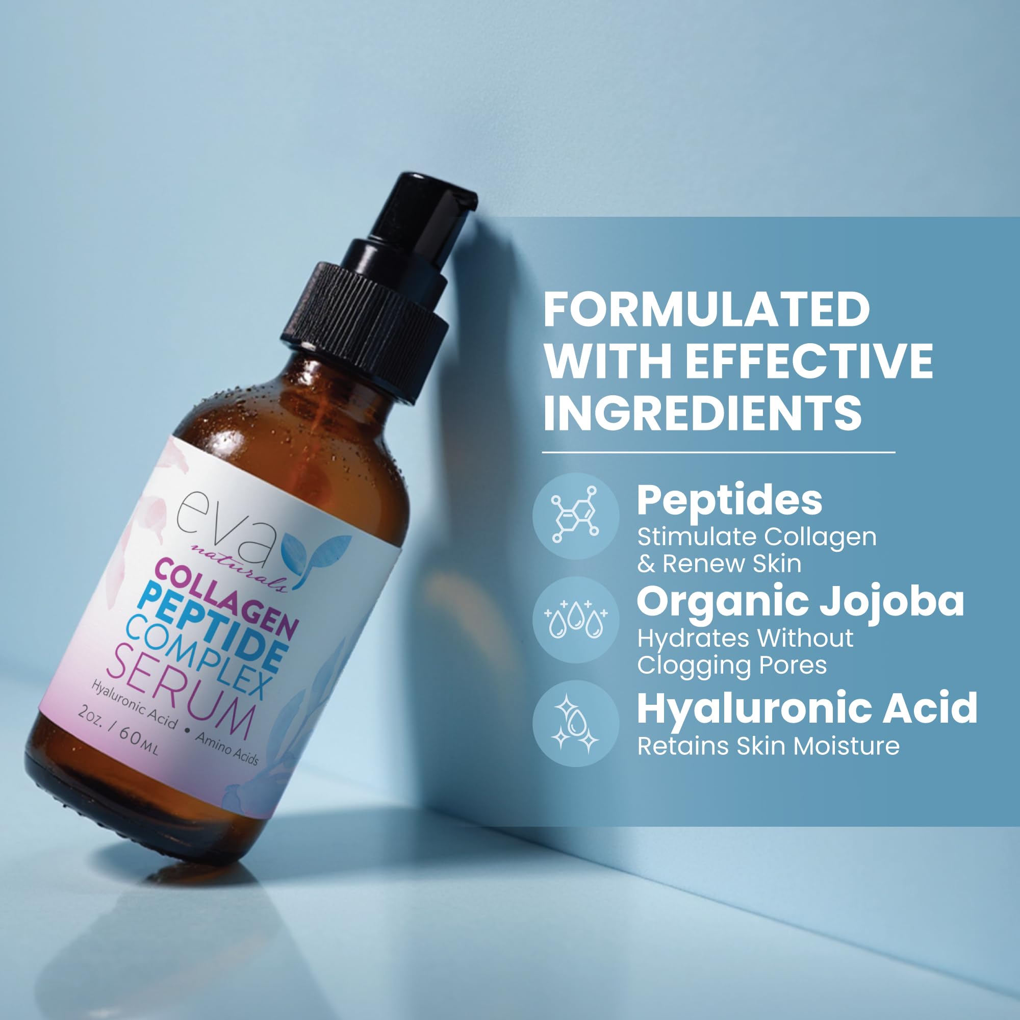 Envase sin fragancia de Eva Naturals, apto para piel sensible