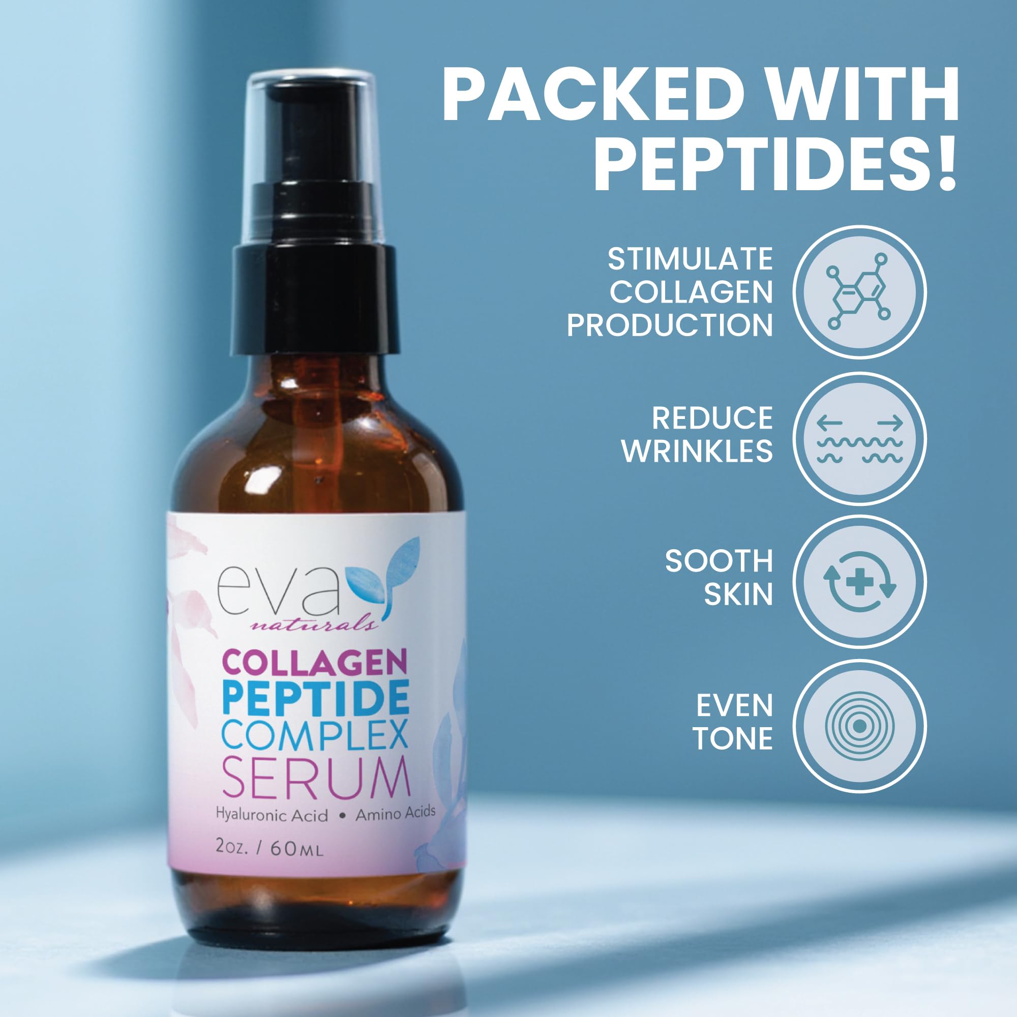 Textura ligera del sérum Eva Naturals, sensorial y suave al extenderse