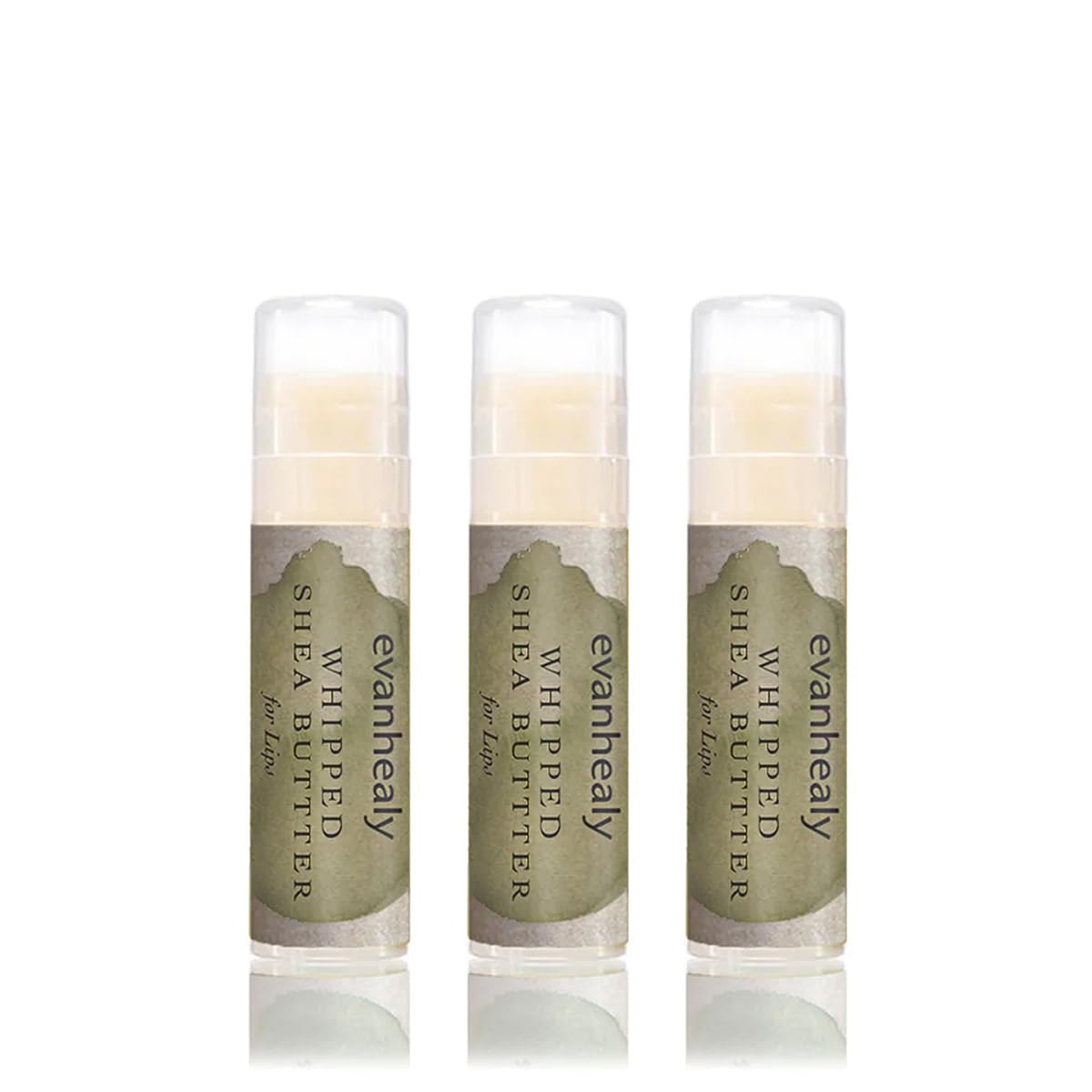 evanhealy whipped shea butter lips 3-pack nourishes lips with red raspberry seed oil