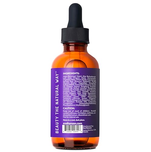 Eve Hansen Hyaluronic Acid Serum application close-up shows quick absorption.