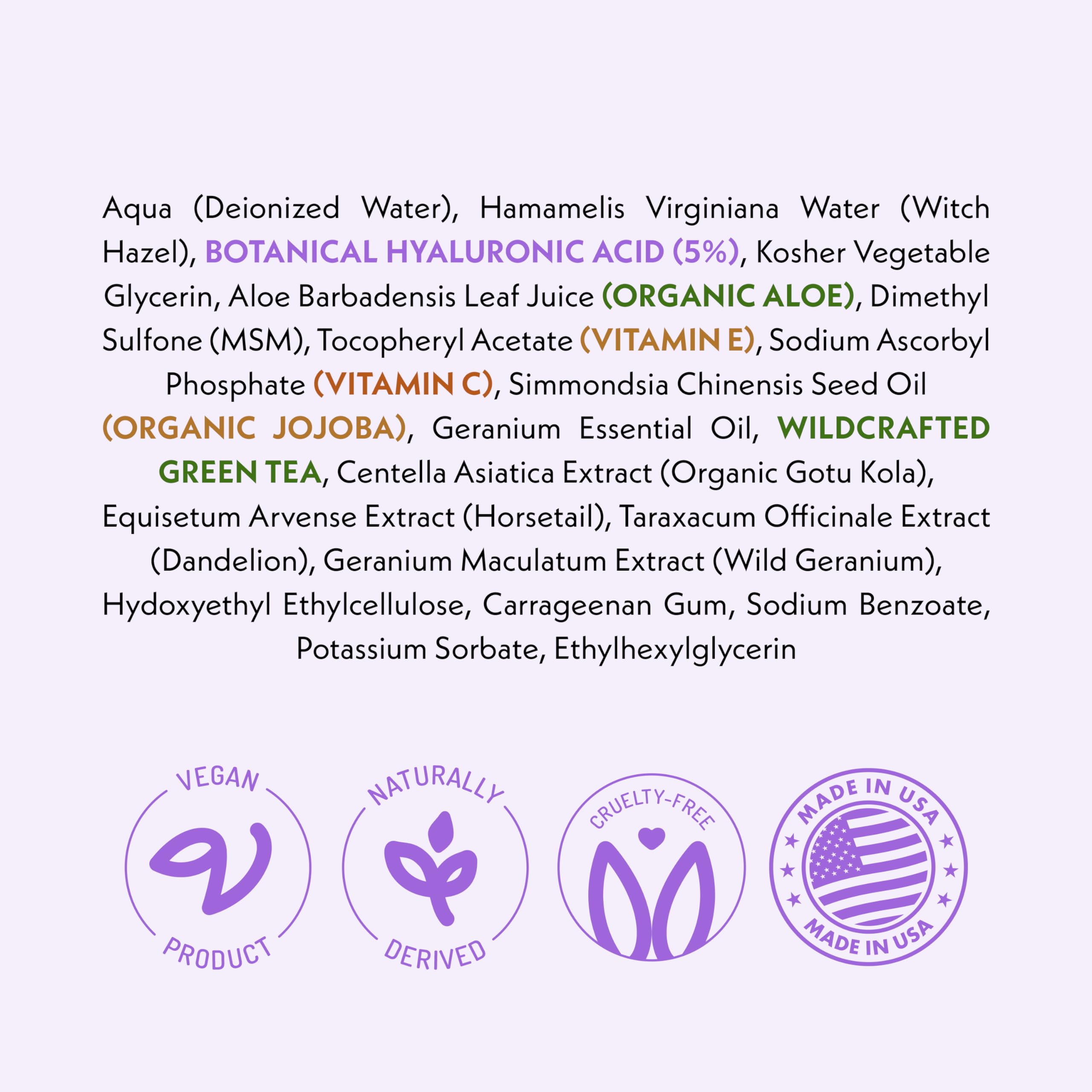 Eve Hansen Hyaluronic Acid Serum is made in USA, vegan and cruelty-free.