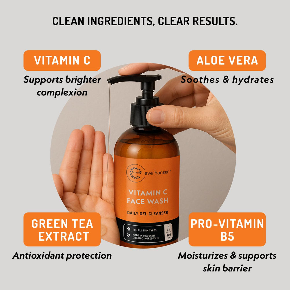 Eve Hansen Vitamin C Cleanser aloe vera ingredient highlight for hydration
