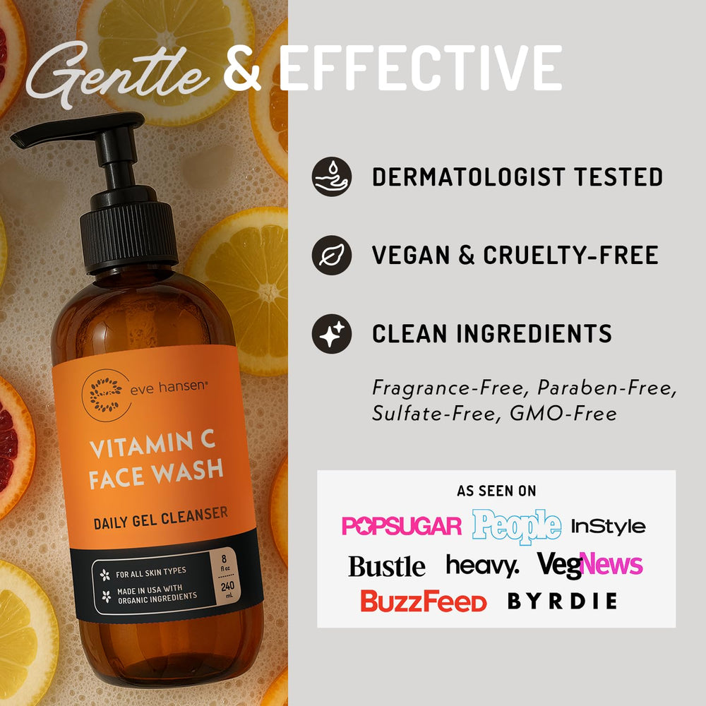 Eve Hansen Vitamin C Cleanser green tea extract for antioxidant protection