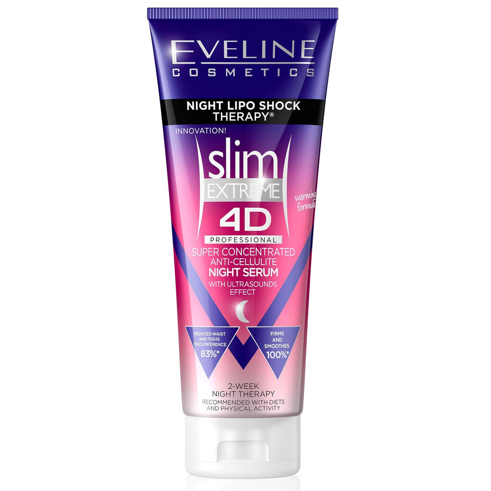 Eveline Slim Extreme suero nocturno mejora la firmeza de la piel durante la noche.
