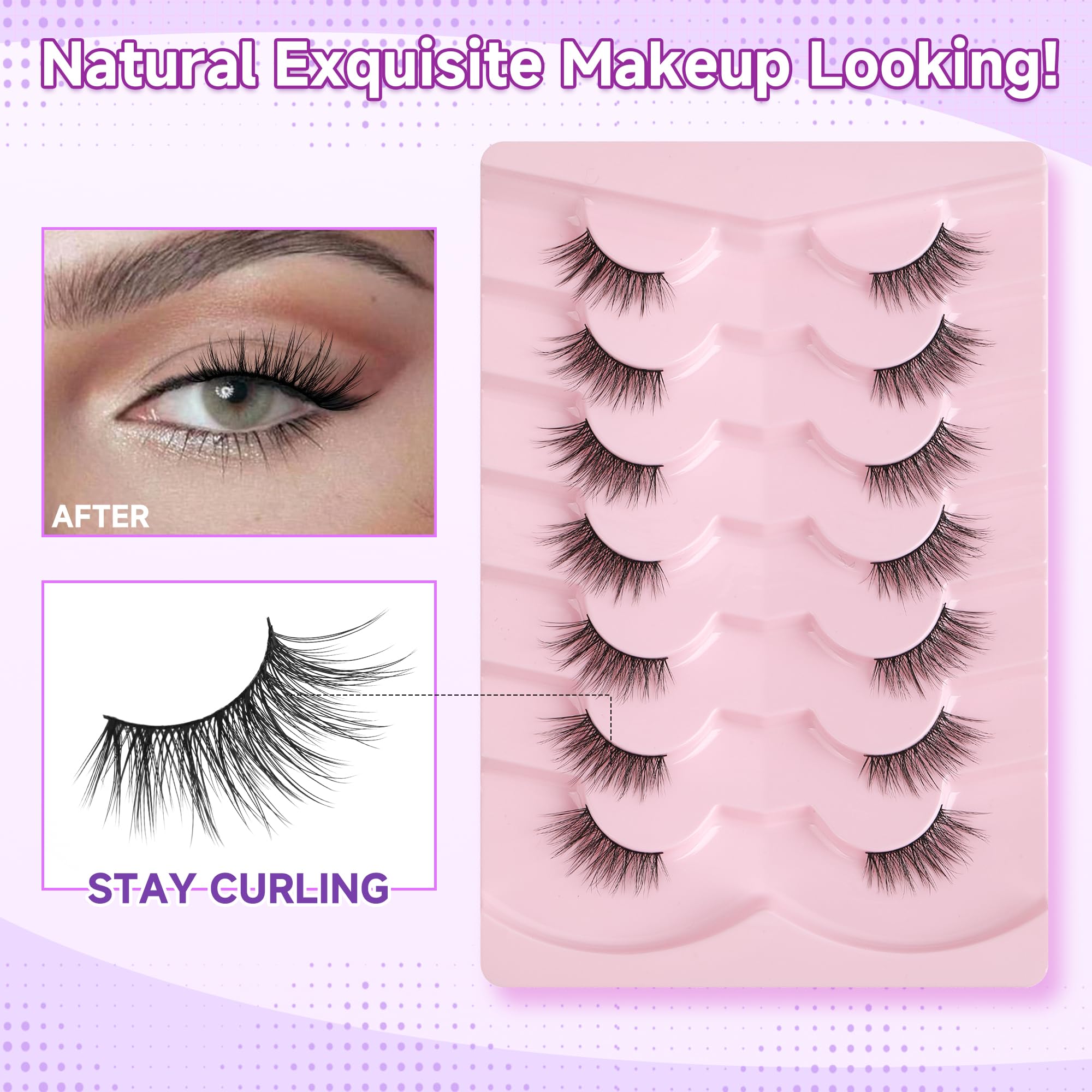 Eventill double-layer crisscross lashes create natural lift and definition.
