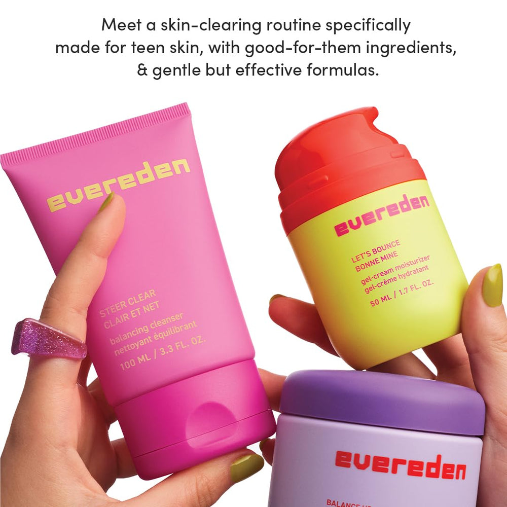 Evereden Balance Up Toner Pads on bathroom counter for convenient skincare step