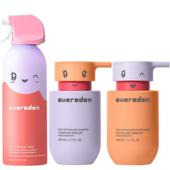 Evereden Bathtime Trio detangling shampoo bottle for easier detangling and smoother hair