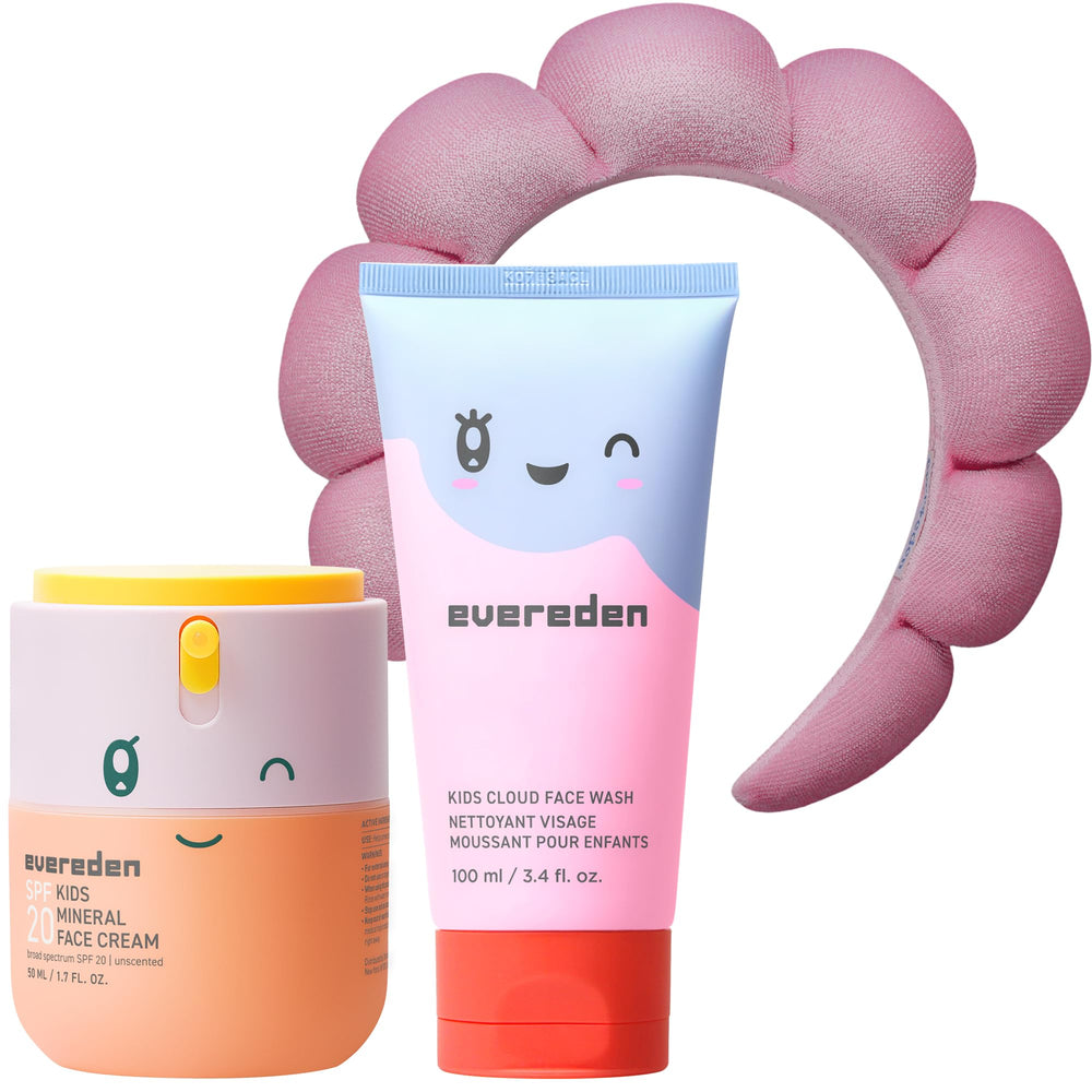 Evereden Cloud Face Wash for kids with pillow-texture for gentle cleansing.
