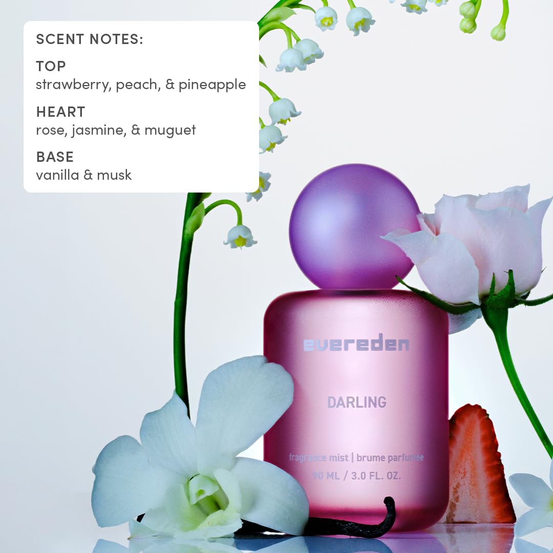 Evereden Darling fragrance on skin with a subtle, refreshing scent