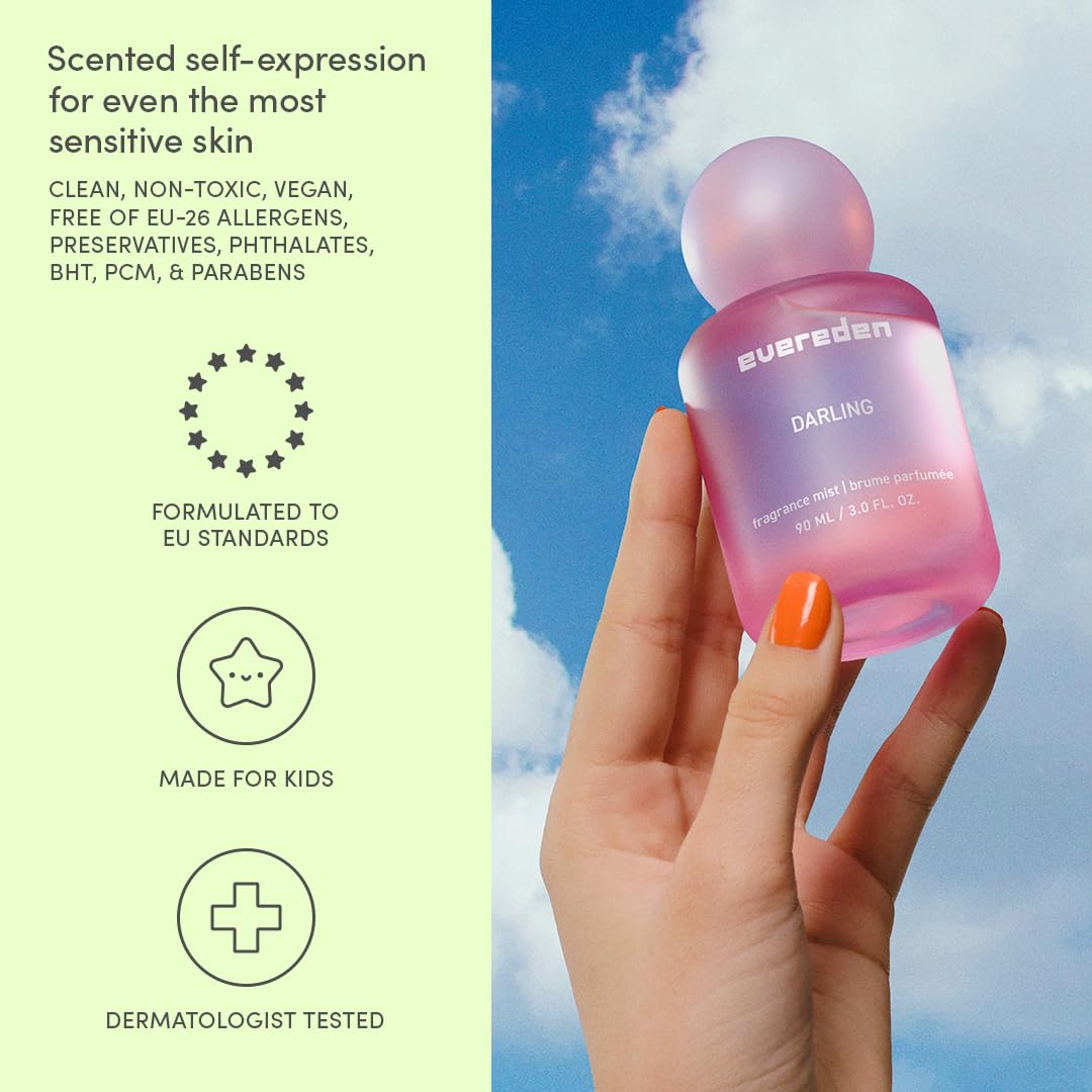 Evereden Darling fragrance packaging box showcasing brand aesthetic