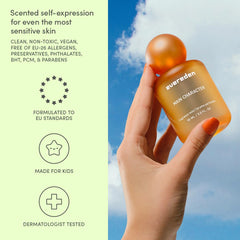 Evereden mist applying to hair showcases effortless, kid-friendly fragrance for daily routines