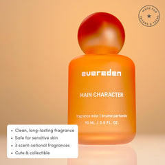 Evereden mist on teen-figure bottle side signals expressive style and easy daily refresh