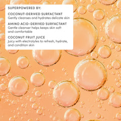 Evereden Kids Body Wash with vitamin C nourishes skin while cleansing gently.