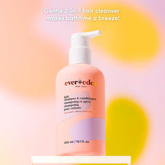 Evereden Kids 2-en-1 Cool Peach: espuma cremosa para lavado cómodo