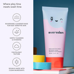 Evereden Kids Cloud Face Wash toy-like packaging invites independent use