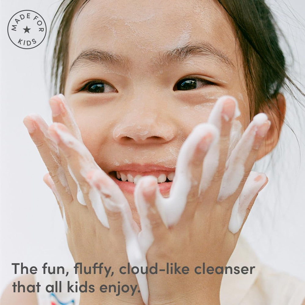 Evereden Kids Cloud Face Wash vegan safe ingredients for sensitive skin