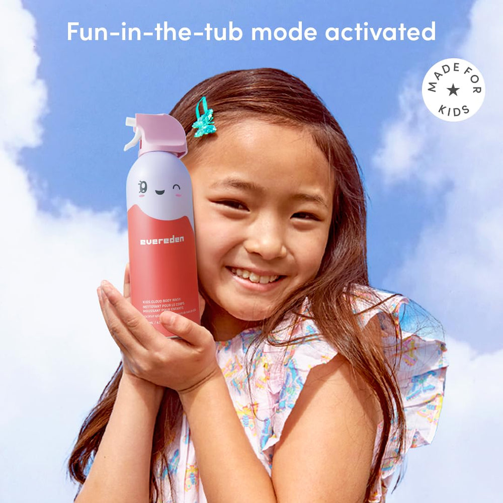 Evereden Kids Cloud pump dispenser enables simple, controlled dosing for kids.