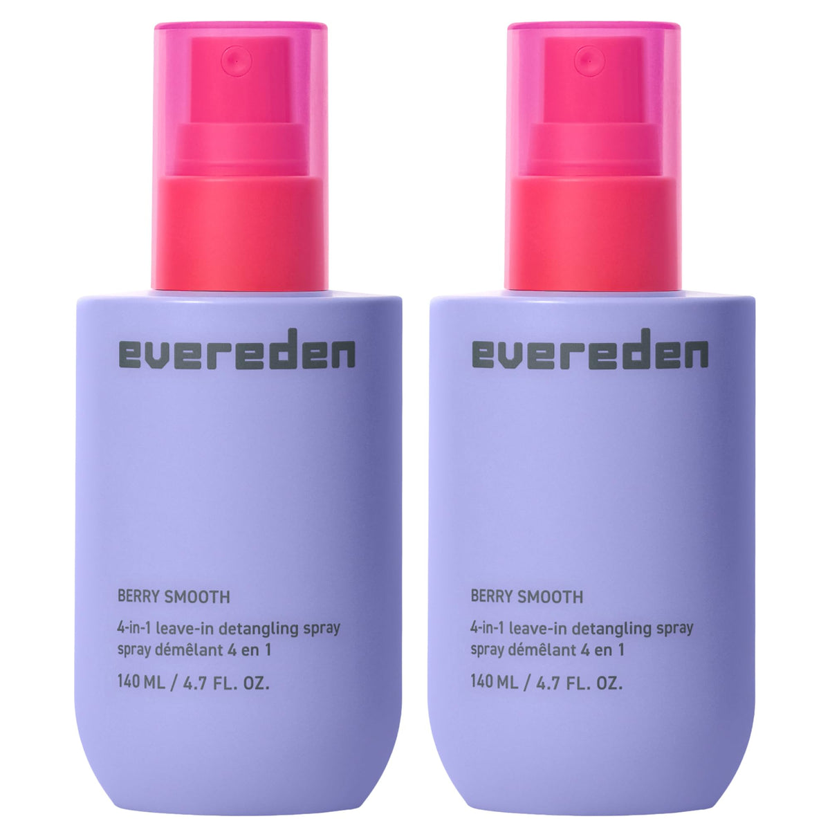 Evereden Kids Detangler Spray bottle front view highlighting family-friendly 4-in-1 formula