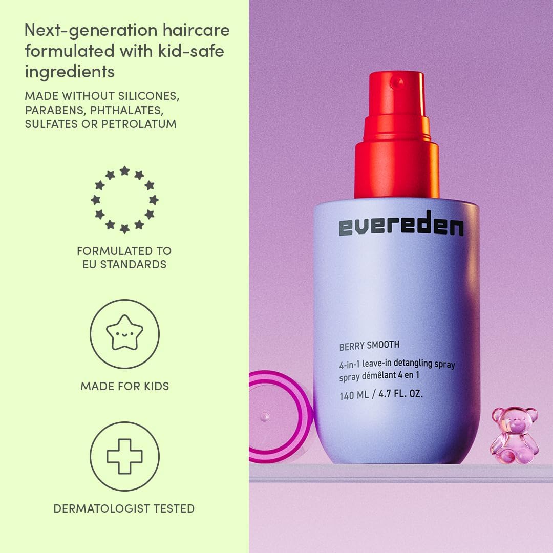 Kids with various hair types using detangler.