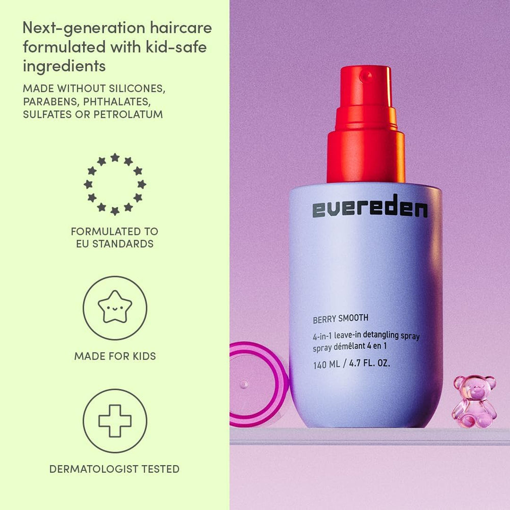 Kids with various hair types using detangler.
