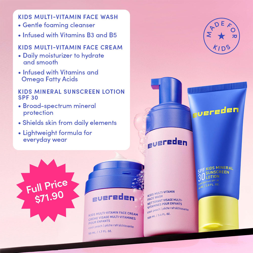 Evereden Kids Face Cream hydration with omegas for soft skin