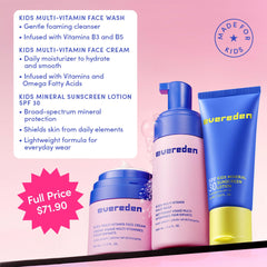Evereden Kids Face Cream hydration with omegas for soft skin