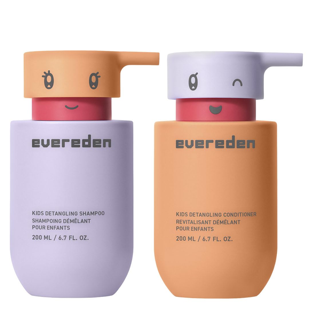 Evereden Kids Detangler Shampoo bottle used for gentle detangling and cleansing