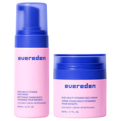 Evereden Kids Happy Face Duo Cool Peach packaging showing vegan skincare kit