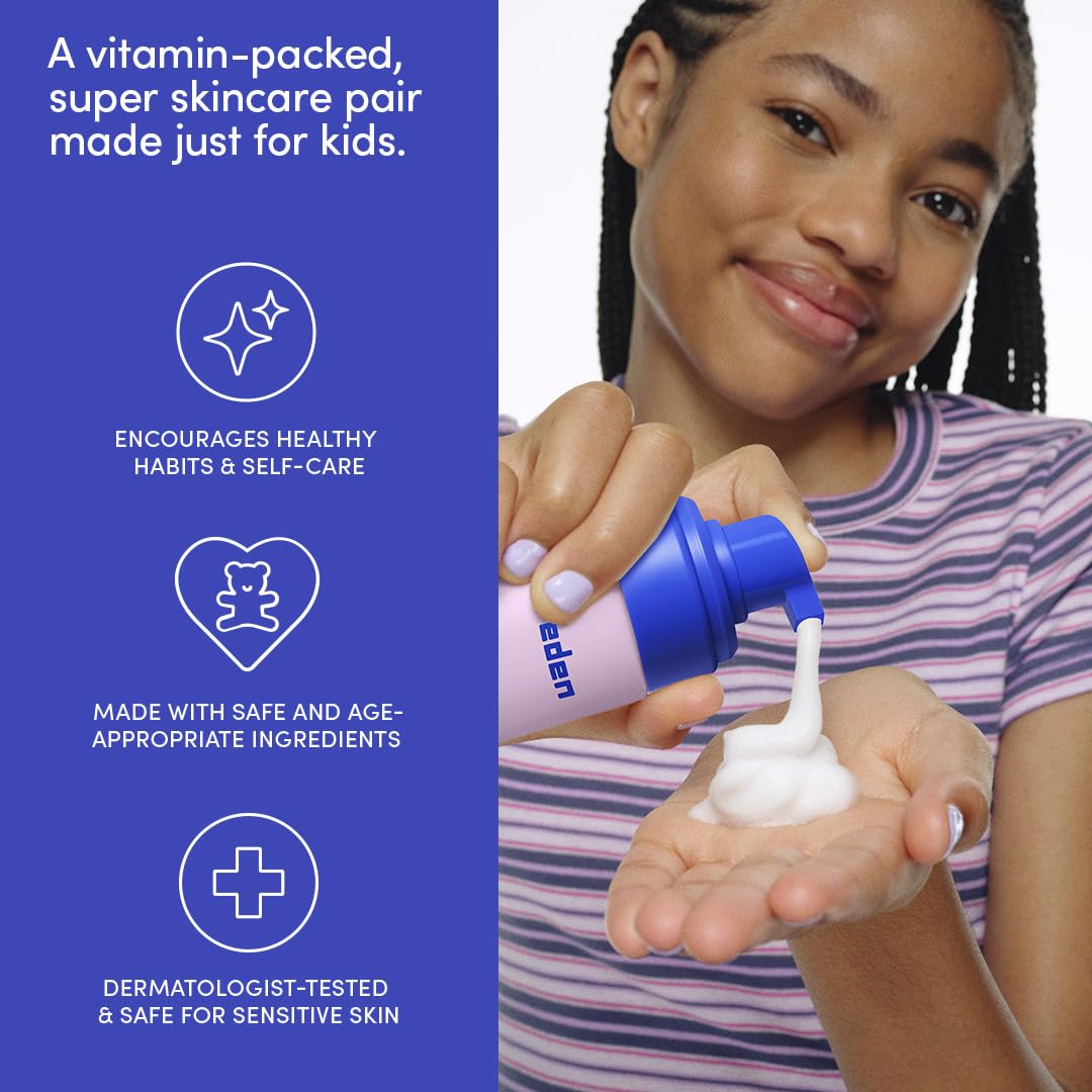 Evereden Kids Happy Face Duo Cool Peach texture-swatch of creamy formula