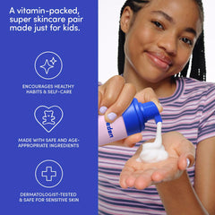 Evereden Kids Happy Face Duo Cool Peach texture-swatch of creamy formula