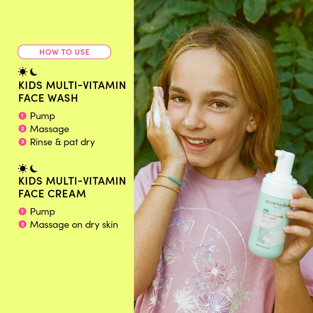 Evereden Kids Happy Face Duo Melon Juice cream jar providing nourishing hydration
