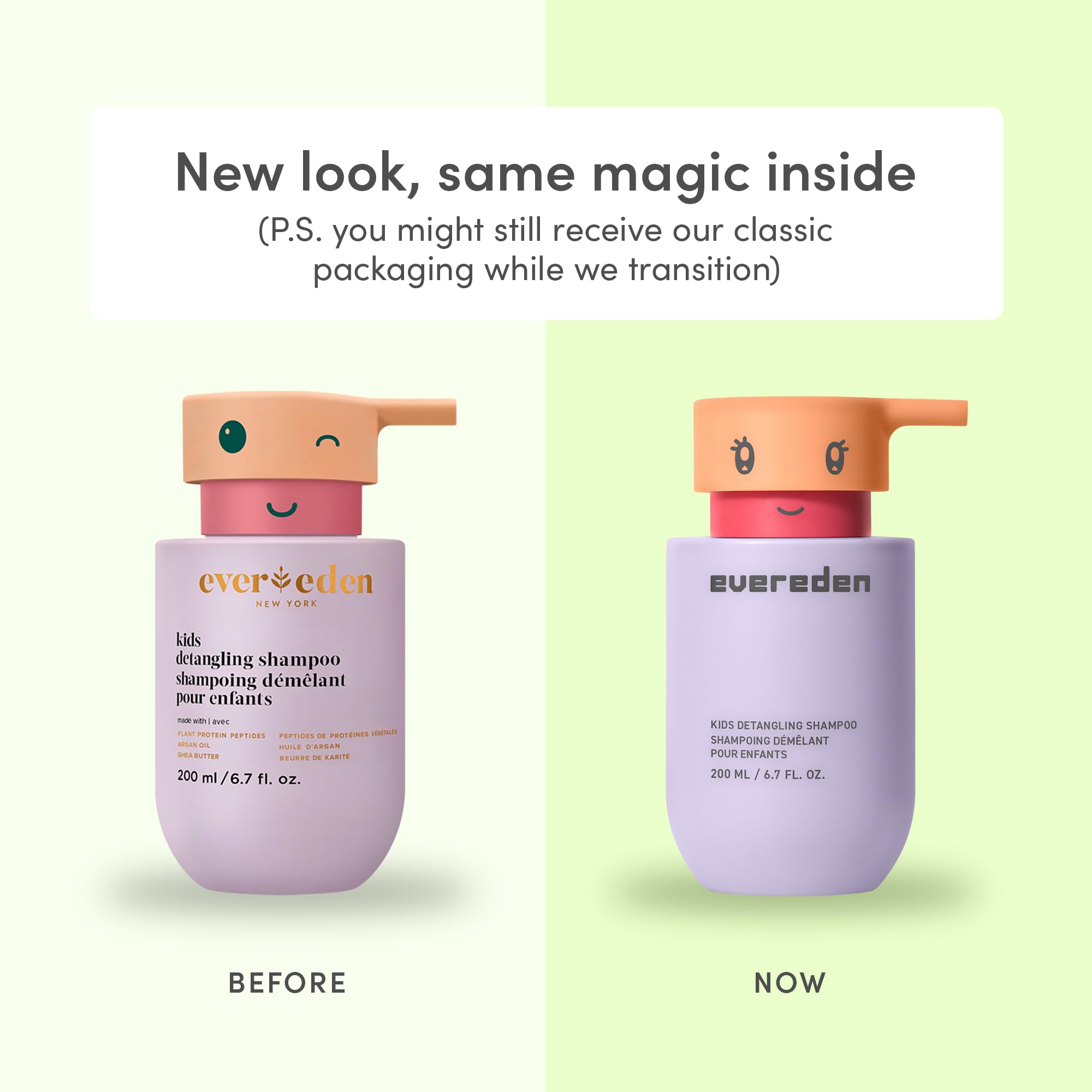 Evereden Kids Shampoo argan oil ingredient highlights nourishing care.