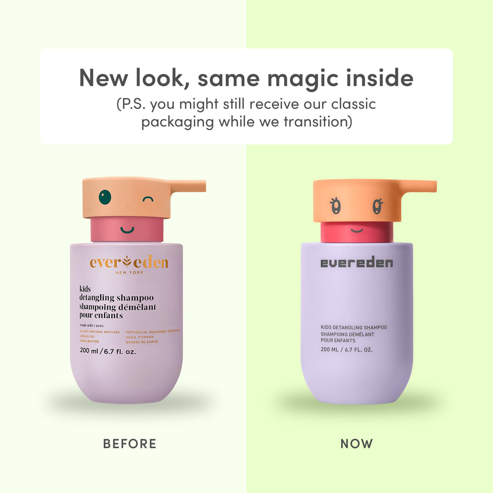 Evereden Kids Shampoo argan oil ingredient highlights nourishing care.