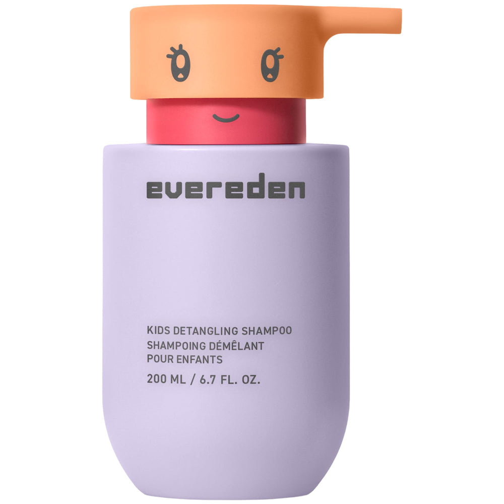 Evereden Kids Shampoo bottle pour for gentle daily detangling.