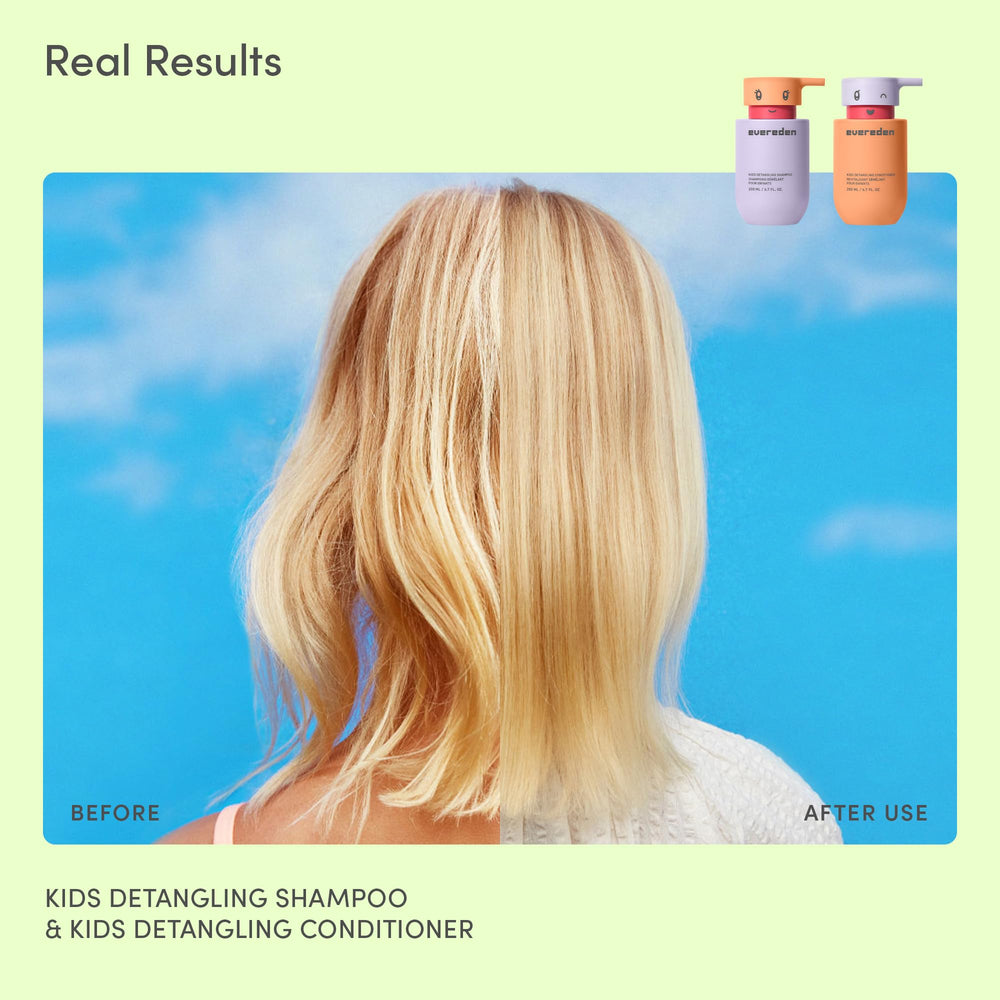 Evereden Kids Shampoo creamy foam lather for easy cleansing.
