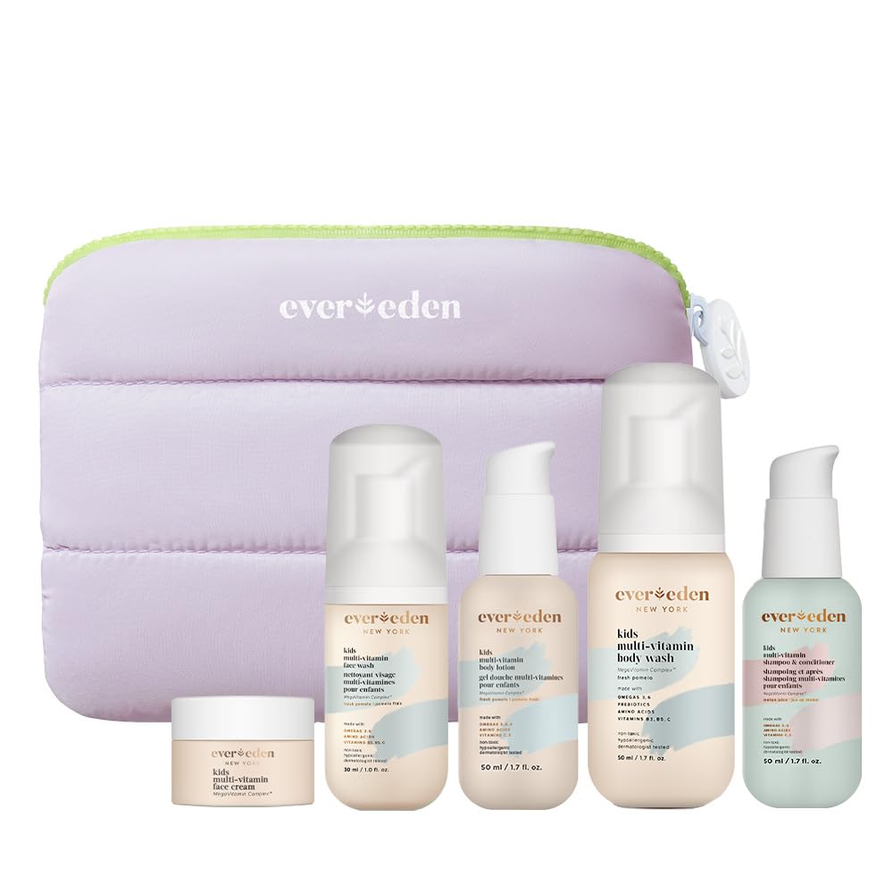 Evereden Kids Travel Essentials Set packaging for easy on-the-go skincare