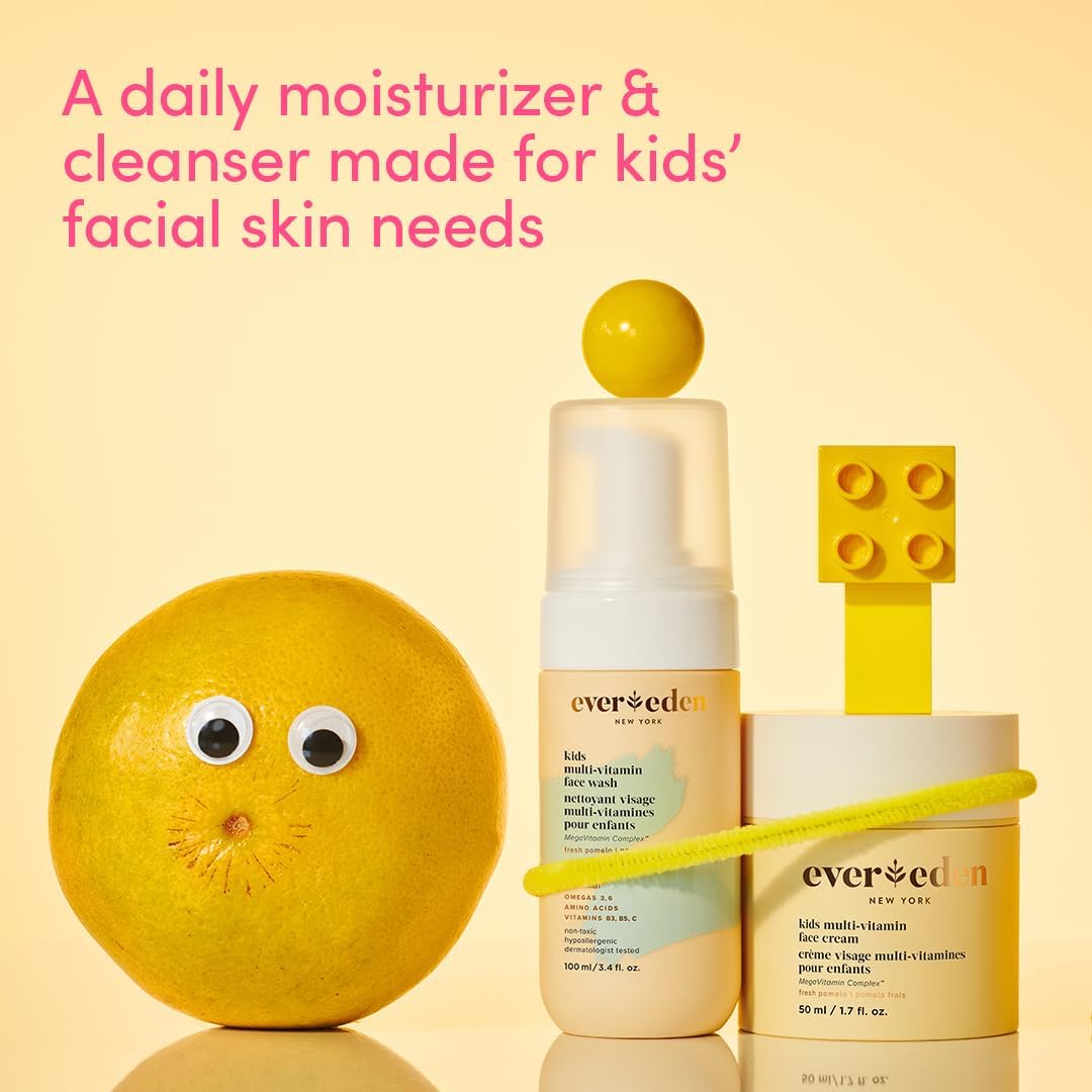 Evereden Kids Travel Face Wash with vitamins for a fresh start