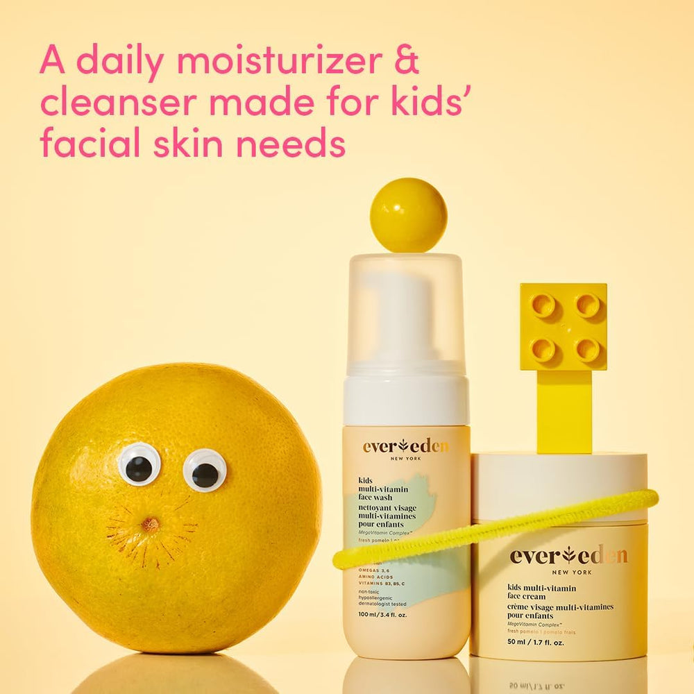 Evereden Kids Travel Face Wash with vitamins for a fresh start
