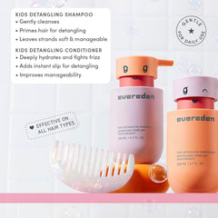 Evereden Kids Travel Set detangling shampoo with argan oil improves manageability