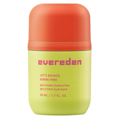 Evereden Let's Bounce Gel-Cream tube closeup for lightweight, non-greasy hydration