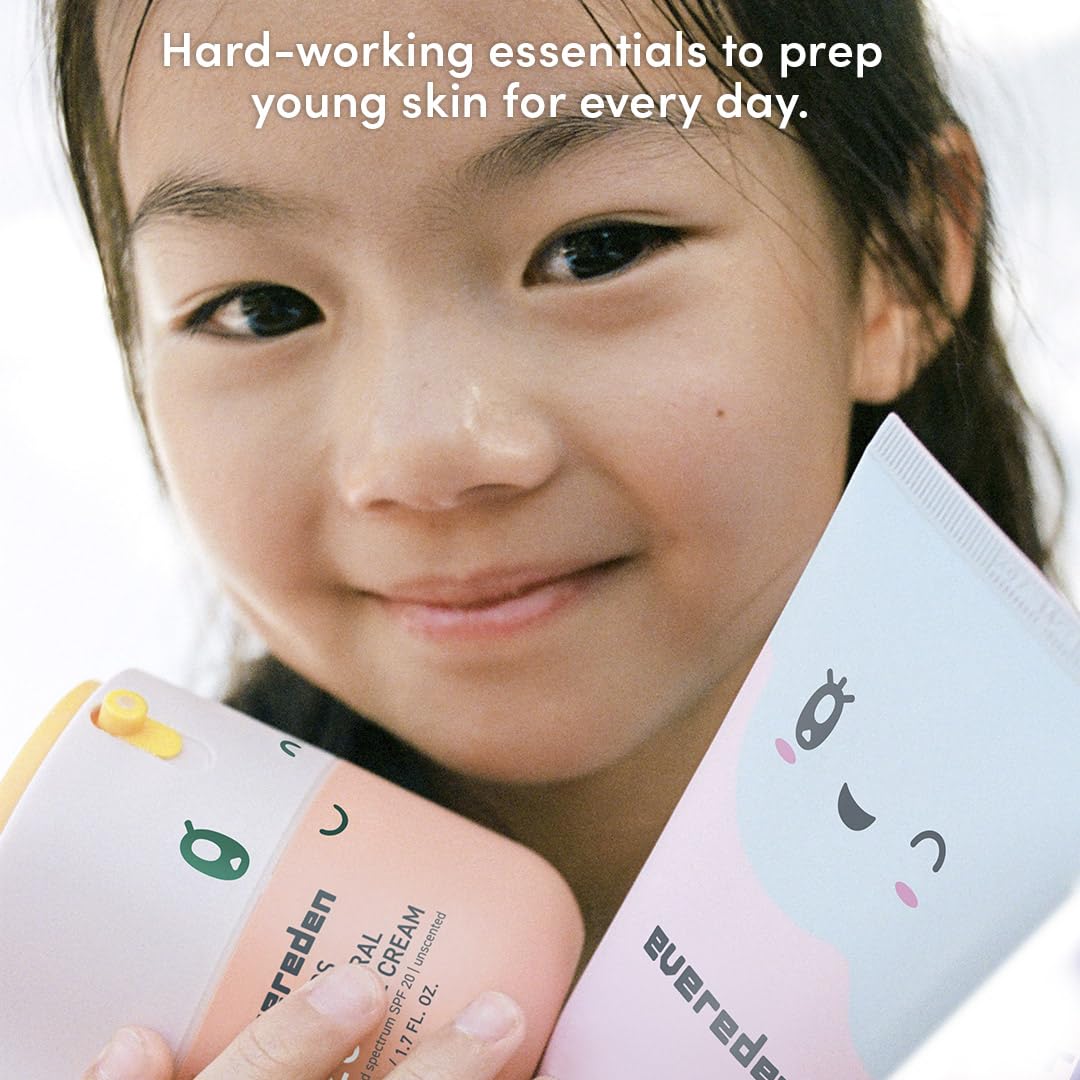 Evereden Made in USA ingredients label highlights clean, safe family skincare