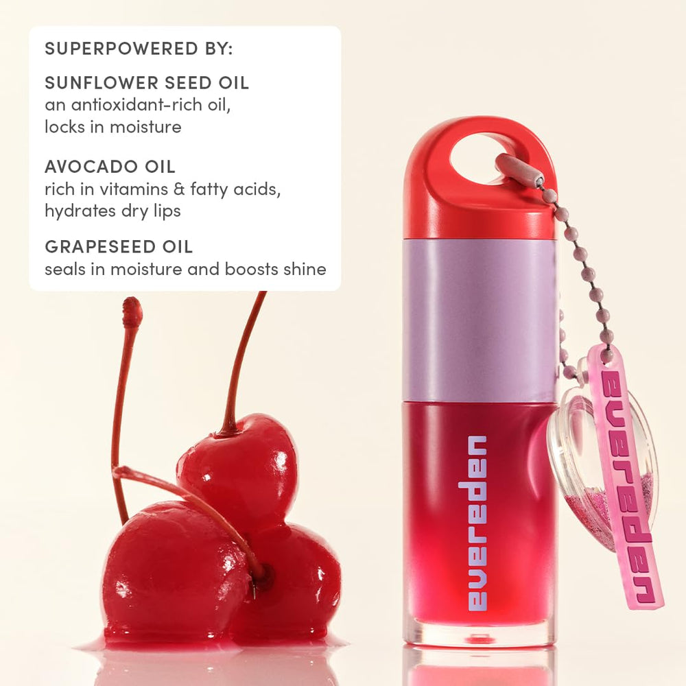 Envase seguro y limpio para piel sensible, brillo labial Evereden.