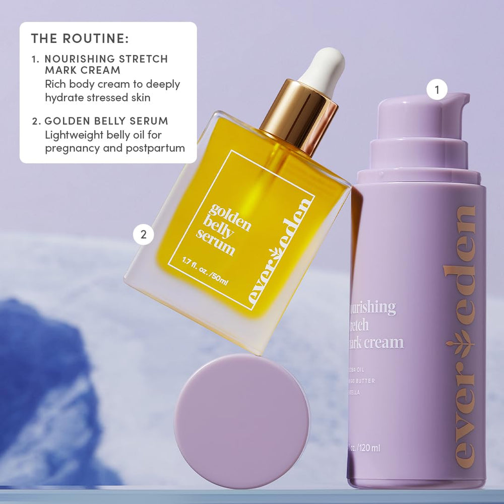 Pregnancy safe belly oil ideal for expectant and postpartum skincare rituals.