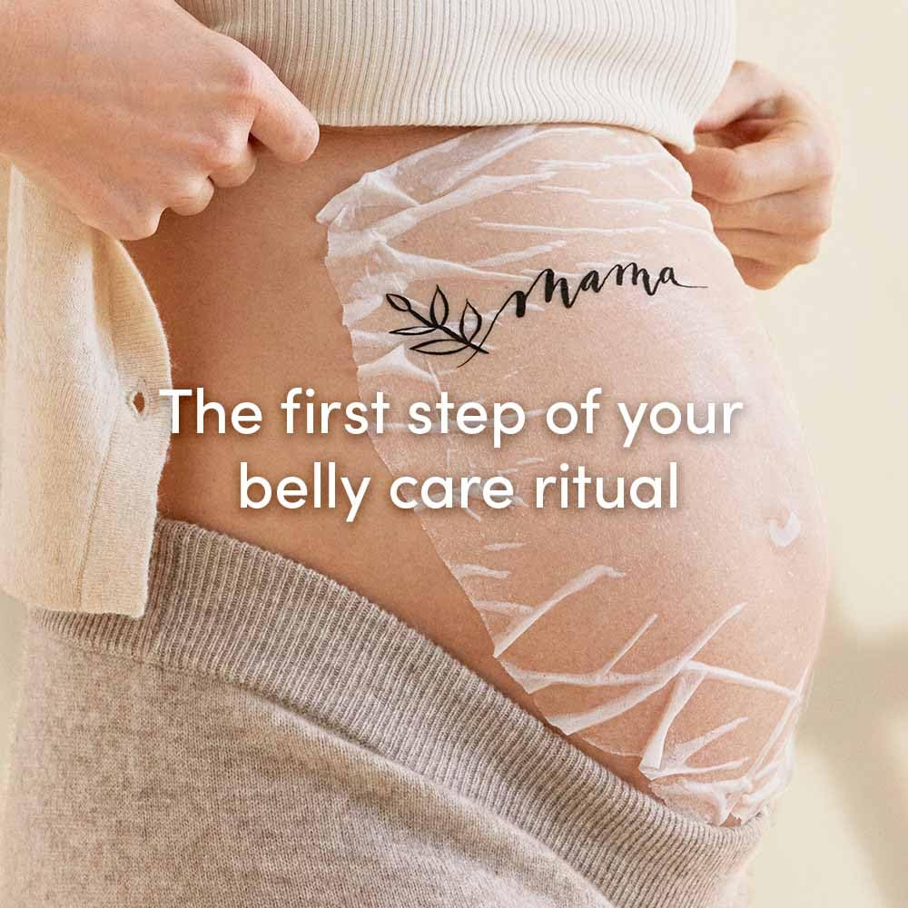 Evereden soothing belly mask close-up texture ensures easy, even coverage.