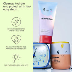 Evereden SPF20 Mineral Cream bottle highlights light texture.